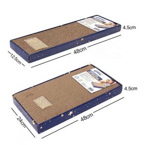 Papan Garukan Kucing Pawise Berbagai Ukuran, Kardus Bergelombang untuk Dalam Ruangan, Tahan Lama, Ramah Lingkungan, Kardus Kepadatan Tinggi - Product Image 2