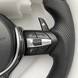 Volante Riscaldato in Fibra di Carbonio Aggiornato <span class=keywords><strong>Serie</strong></span> F M Sport F30 340i 535i F10 F32 F36 F22 F11 X5 F15 F31 F82 M4 F80 M3 M5 F90 - Product Image 4