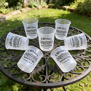 Vasos de Plástico Desechables para Bebidas Frías con Logotipo Personalizado a Precio Económico, Vasos Transparentes de Material PET para Jugos, Té de Burbujas, Fiestas de Disfraces - Product Image 1