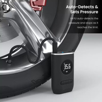 Vente en gros 3668 Mini gonfleur de pneu de voiture numérique portable durable lumière LED pompe à air automatique avec gonflage des pneus 12V