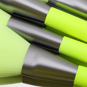 Juego <span class=keywords><strong>de</strong></span> <span class=keywords><strong>brochas</strong></span> <span class=keywords><strong>de</strong></span> <span class=keywords><strong>maquillaje</strong></span> profesional, 10 Uds., verde neón y amarillo, recién llegado, herramienta cosmética para damas, para corrector y brocha <span class=keywords><strong>de</strong></span> afeitar - Product Image 6