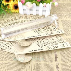 Ventagli in bambù classici personalizzati all'ingrosso, intagliati, portatili, pieghevoli, incisi per matrimoni - Product Image 6