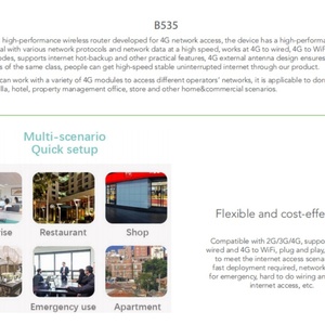 Routeur 4G B535 PRO+ 300 Mbps, routeur CPE 4G avec batterie - Product Image 2