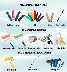 Rouleau de <span class=keywords><strong>peinture</strong></span> professionnel de 9 pouces à rayures tigrées avec manche en plastique, rouleau acrylique rayé jaune <span class=keywords><strong>et</strong></span> <span class=keywords><strong>noir</strong></span> pour la <span class=keywords><strong>peinture</strong></span> murale - Product Image 3