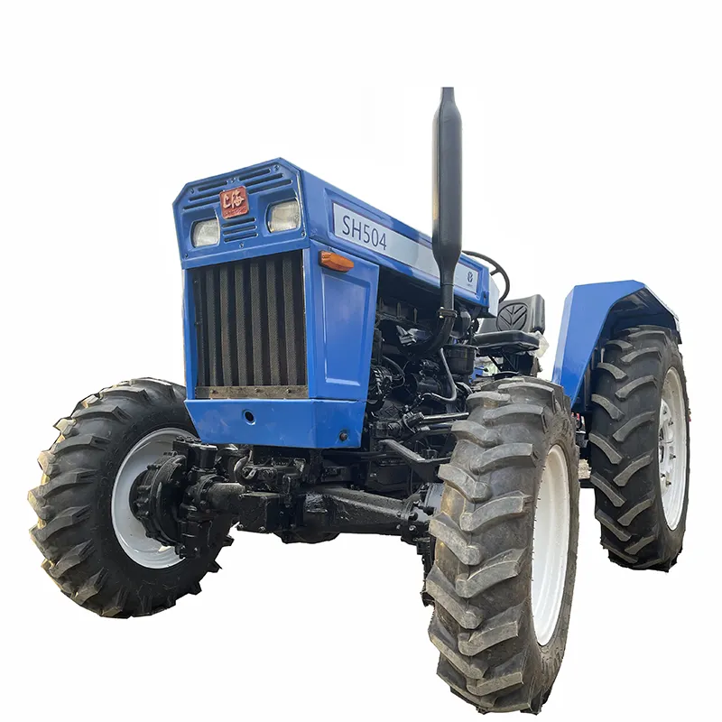 Used Shanghai Tractor SH504 with Square Hood and 4100 engine hot sale in Peru and Chile South America Market