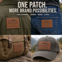 Étiquettes en cuir PU personnalisées, logo gravé au laser, patchs pour jeans, sacs, vêtements de travail et vêtements de mode