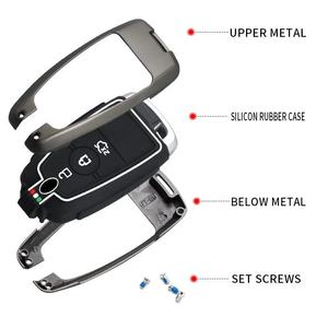 Coque de protection pour clé de voiture à distance en alliage de zinc pour Ford Fusion Mustang Explorer F150 F250 F350 2017 2018 Edge - Product Image 6