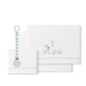 3pcs Jirafa Model Bedding <b>Set</b> Cotton <b>Cot</b> and Pacifier Holder for <b>Baby</b> - Product Image 1