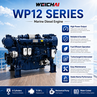 Motor Diésel Marino Turboalimentado de 6 Cilindros WEICHAI Serie WP12 de 258-405 kW, 350-550 HP y 11.59 L para Barcos de Pesca, Remolcadores y Buques de Carga