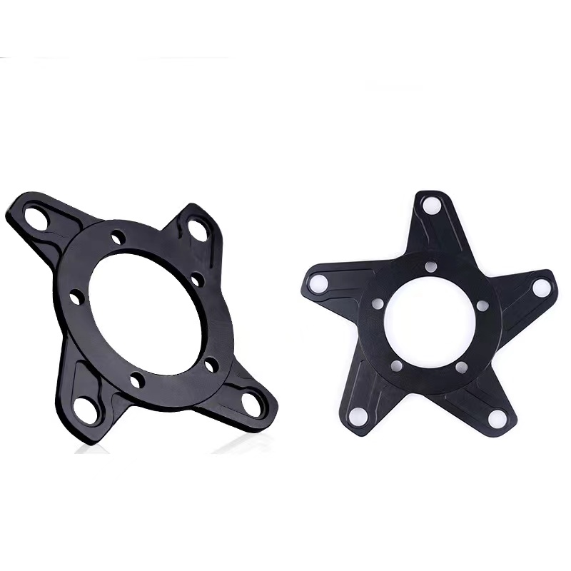 Комплект кривошипов для bafang, адаптер для зубьев двигателя, Средний комплект для электрического велосипеда 104BCD 130BCD, кольцевой адаптер из алюминиевого сплава