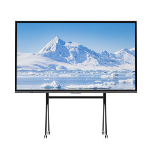 ระบบเครือข่ายคู่ 4K จอแบน OPS มัลติทัช สมาร์ททีวี คลาสบอร์ด กระดานไวท์บอร์ดอิเล็กทรอนิกส์แบบอินเทอร์แอคทีฟสำหรับการสอน - Product Image 1