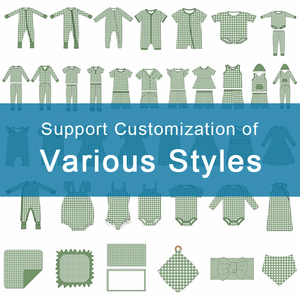 Ropa para niños Estampado <span class=keywords><strong>de</strong></span> bambú Pelele <span class=keywords><strong>de</strong></span> bebé Onesie Vestido <span class=keywords><strong>de</strong></span> noche <span class=keywords><strong>de</strong></span> Navidad Vestidos <span class=keywords><strong>de</strong></span> niña Pijamas familiares para fiesta - Product Image 6