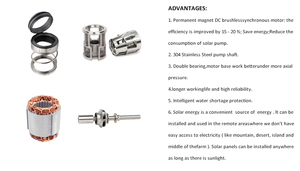 Pompe à eau solaire haute pression à grand diamètre 24V DC pour usage domestique - Product Image 3
