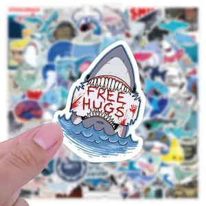 100 Pcs Pack Shark Graffiti Stickers Koffer Water Cup Gitaar Laptop Gevaarlijk Shark Decals Sticker Groothandel