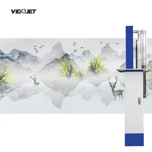 VIGOJET Nouveau produit prix de la machine de peinture uv imprimante murale verticale automatique 3d impression sur mur