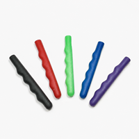 Empuñaduras de Herramientas con Código de Color, Fundas de PVC Suave con Ranuras para los Dedos para Empuñaduras de Equipos, Herramientas Deportivas y Manuales
