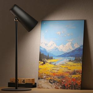 Lampe de table sans fil 3-en-1 pour le soin des yeux, à intensité variable en continu, 360° °   Lampe de bureau magnétique à commande tactile rechargeable par USB rotative - Product Image 3