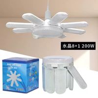 Ampoule LED 8+1 pales 120W 9400LM Culot E27/E40 en aluminium, large zone d'éclairage, AC 220V, Garantie 2 ans