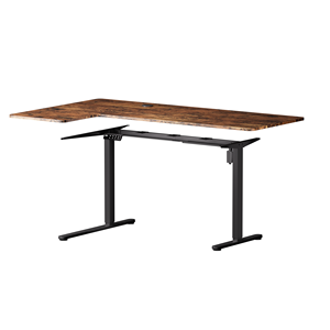 Bestseller per Amazon 90 ° da tavolo a forma di L motore singolo elettrico regolabile in altezza moderna alta qualità ufficio tavolo da scrivania - Product Image 5