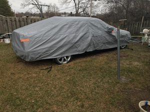 Telo Copriauto Universale in PEVA e Cotone con Cerniera, Protezione Completa da Pioggia, Sole e Raggi UV per Tutte le Stagioni - Product Image 6