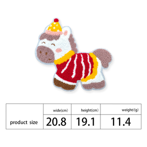 Nouvelles broderies de serviettes en tissu à motifs d'animaux de dessin animé : Écussons en tissu cousus à la main pour la décoration intérieure et les vêtements, en gros - Product Image 6