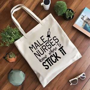 Nurse Printed Shopping Shoulder Bag Kawaii Women's Environmental <b>Handbag</b> <b>Large</b> Capacity Shopper Canvas Fashion <b>Handbag</b> - Product Image 5