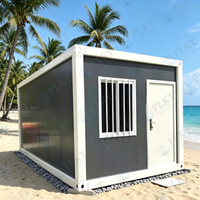 Unité de conteneur modulaire préfabriquée FLKT résistante à la chaleur, anti-poussière, pour habitation en milieu désertique, expédiée en conteneur maritime