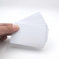 Cartes PVC vierges blanches de qualité supérieure CR80 30mil imprimables recto-verso pour imprimante jet d'encre/imprimante d'identification/imprimante à sublimation thermique