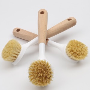 Cepillo de Sisal con Cabeza Redonda y Mango de Madera de Haya, Herramienta de Limpieza Ecológica para Cocina - Product Image 2