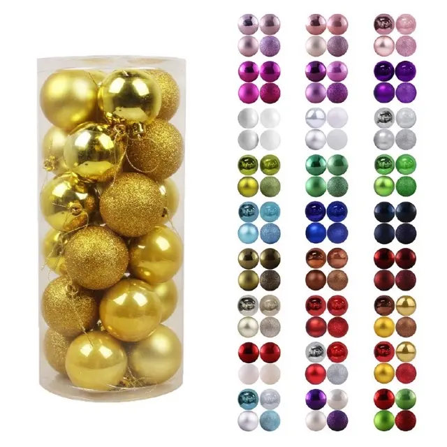 3cm/4cm/6cm/8cm क्रिसमस गेंदों गहने क्रिसमस पेड़ मैट चमक के लिए Shatterproof फांसी गेंद के लिए शादी की पार्टी सजावट