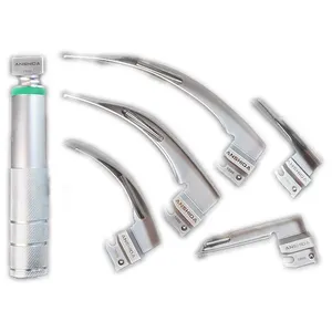 ANSHIDA Laryngoscopy Tools Machintosh & Miller Conventional LED Set Surgical ENT Instruments
