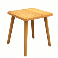 Table basse moderne en bois écologique avec structure métallique pour salon, petite table