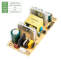 Système de contrôle d'amplificateur intelligent DC simple 63W à cadre ouvert, sortie 9V 7A 60Hz, usage industriel, haute efficacité, garantie 2 ans