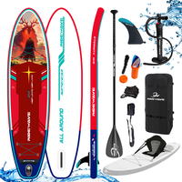 Ridewave personnalisé de haute qualité Drop Stitch gonflable Stand-up Paddle Board Set Nouveau Design Surf Style SUP Paddle Board
