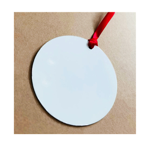 Ornements de Noël vierges en MDF 2026 pour sublimation, décorations de fêtes en gros, fournitures de suspension en bois - Product Image 1