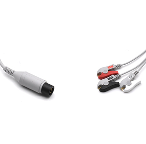 Criticare BCI AAMI Cable de ECG Universal de 3 Derivaciones con Clip Grabber AHA de 6 Pines Dixtal - Product Image 2