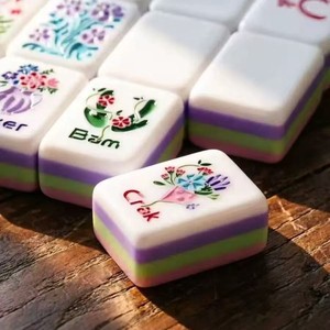 Nuevas Botas Clásicas de <span class=keywords><strong>Casino</strong></span> Resistentes al Desgaste, Color Rosa, Marca Hand Rub, Acrílicas, para Mahjong Americano, Mahjong Inglés Digital - Product Image 3