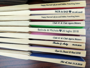 Abanicos de Bambú Tallado Ecológicos para Invitados de Boda - Para Decoración del Hogar y Regalos Empresariales - Product Image 5