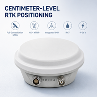 Récepteur d'antenne intelligent GNSS RTK multifréquence avec IMU 4G CAN pour la navigation des robots et des véhicules