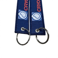 Porte-clés personnalisé en métal et tissé pour la promotion