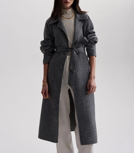 Custom Logo Elegance <strong>Women's</strong> Oversized <strong>Coat</strong> Winter Flattering <strong>Waist</strong> Belted Jacket Warm Outdoor Long <strong>Coat</strong> for <strong>Women</strong> - Product Image 4