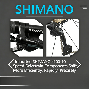 Bicicleta de Montaña <span class=keywords><strong>MTB</strong></span> de Aluminio con Suspensión Completa, 27.5/29 Pulgadas, 10 Velocidades, Eje Pasante M4100, Frenos de Disco Hidráulicos, Cómoda, Ligera, Todoterreno - Product Image 6