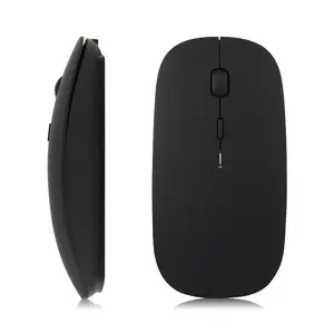 Беспроводная ультратонкая мини-мышь Bt для ноутбука, ПК, клавиатуры, аккумуляторная мышь, бесшумная мышь, беспроводная мышь для студентов, офиса