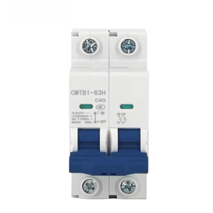 <span class=keywords><strong>Disyuntor</strong></span> de Fábrica AC 16 20 25 32 50 <span class=keywords><strong>63</strong></span> Amperios MCB Precio Interruptor Automático Miniatura de 2 Polos 2P - Product Image 2