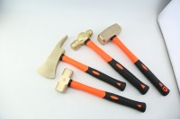 Marteau en laiton professionnel de haute qualité avec manche en fibre de verre pour les applications de bricolage et OEM, pour frapper les pièces démontées