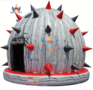 Dôme disco gonflable commercial avec panier de basket néon spécialement conçu pour les jeux d'enfants - Product Image 6