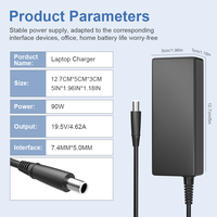 Adaptateur secteur pour ordinateur portable authentique 90W pour Dell E4300 E5410 E6320 E6400 E6430 19.5V 4.62A 7.4mm*5.0mm Chargeurs et adaptateurs de qualité supérieure