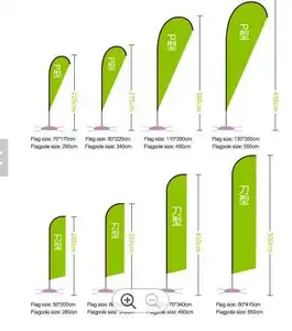 Fast Delivery Feather Flag Banner Teardrop Beach Stand Flags Banners Custom Advertising Beach Flags