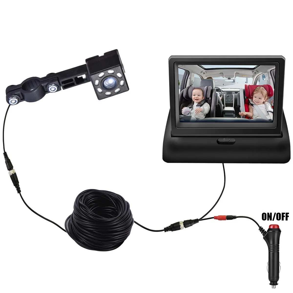 4.3inch Car Baby Monitor Display HD Camera FOR Baby Car Camera Recorder Achteruitrijcamera
