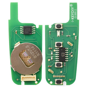 Chiavi Auto Nere a 4 Pulsanti Serie <span class=keywords><strong>B</strong></span>, Chiave Universale B12-4 con Telecomando a Lama Pieghevole 315mhz 433mhz - Product Image 6